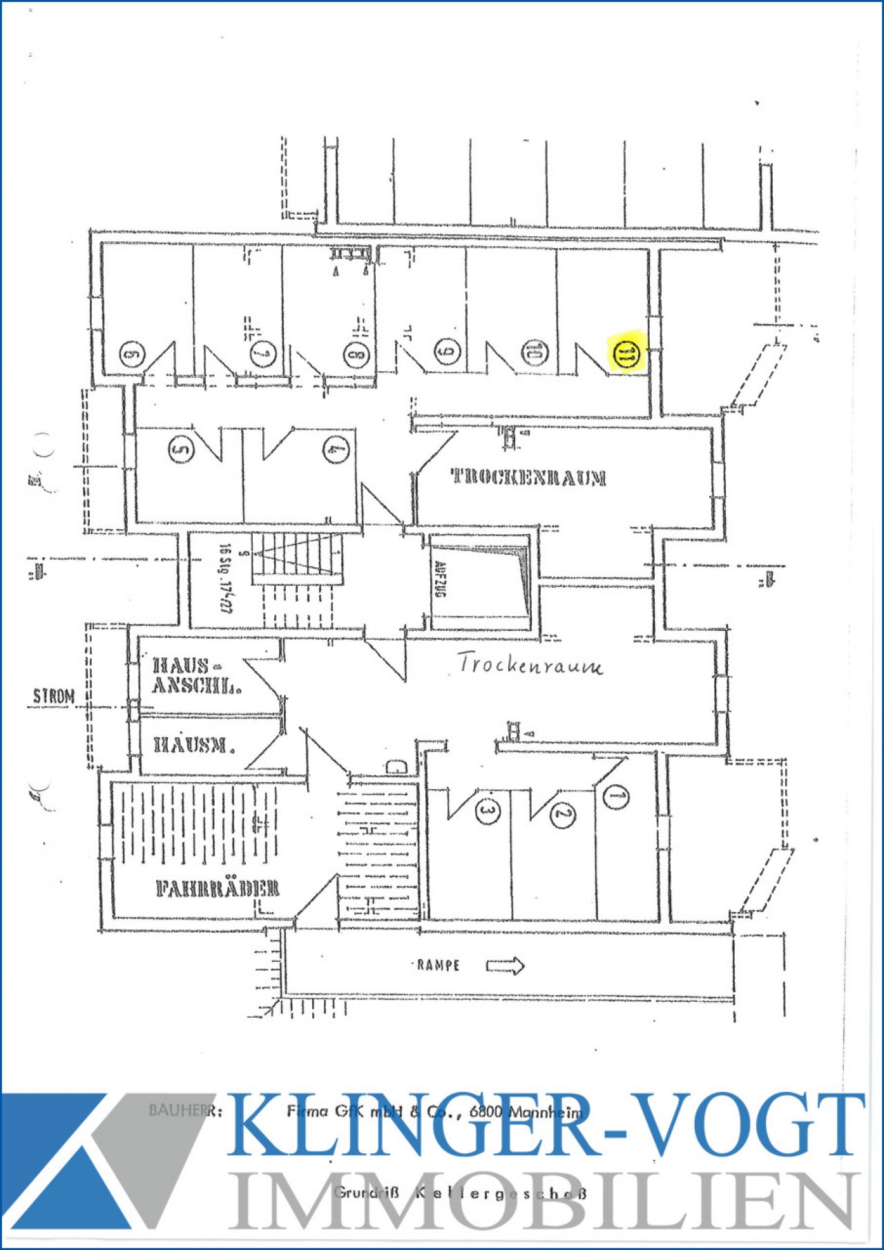 Grundriss Kellergeschoss Grundriss Kellergeschoss